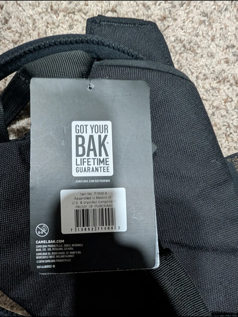 CamelBak 2L Hydration Backpack - Black